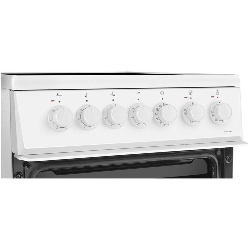 Beko EDVC503W 50cm Electric Double Oven with Ceramic Hob - White