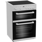 Beko ETC611W 60cm Oven Electric Cooker with Ceramic Hob White