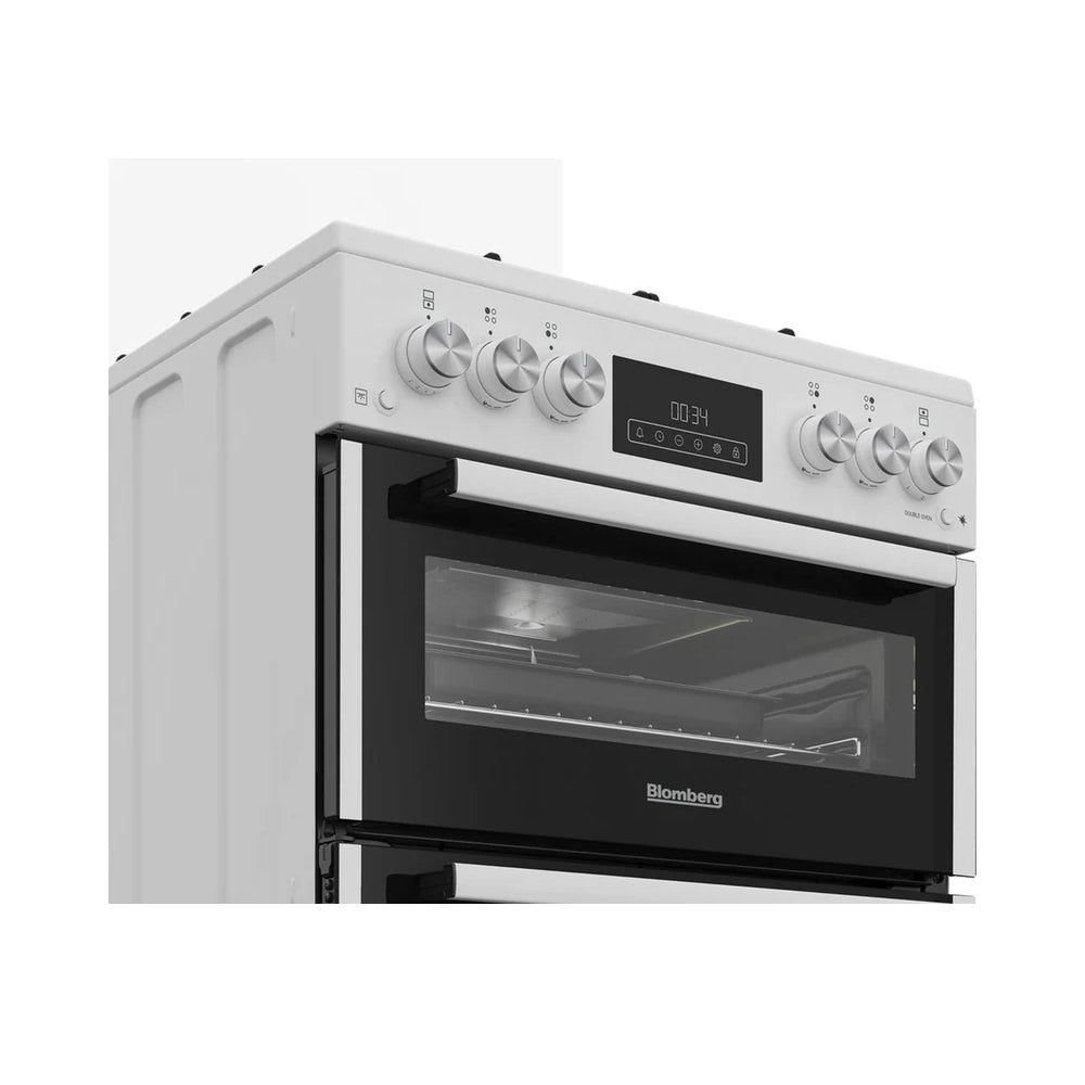 Blomberg GGRN655W 60cm Freestanding Double Oven Gas Cooker White