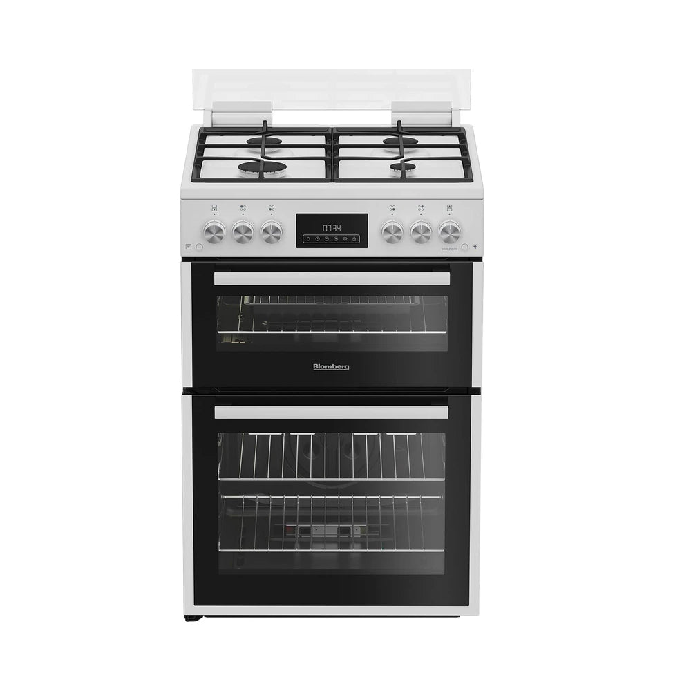 Blomberg GGRN655W 60cm Freestanding Double Oven Gas Cooker White