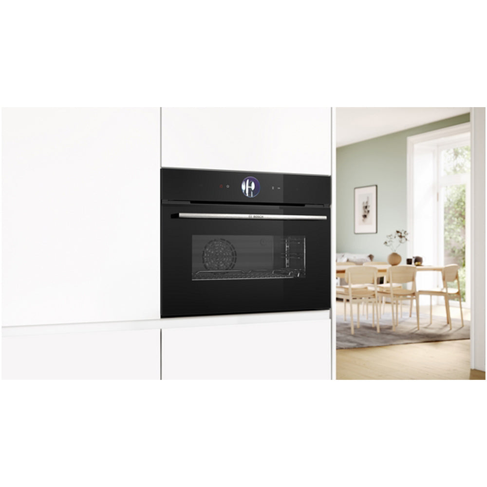 Bosch CSG7361B1 47L Series 8 Built-In Steam Combi Oven Black - A Rated