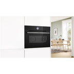 Bosch CSG7361B1 47L Series 8 Built-In Steam Combi Oven Black - A Rated