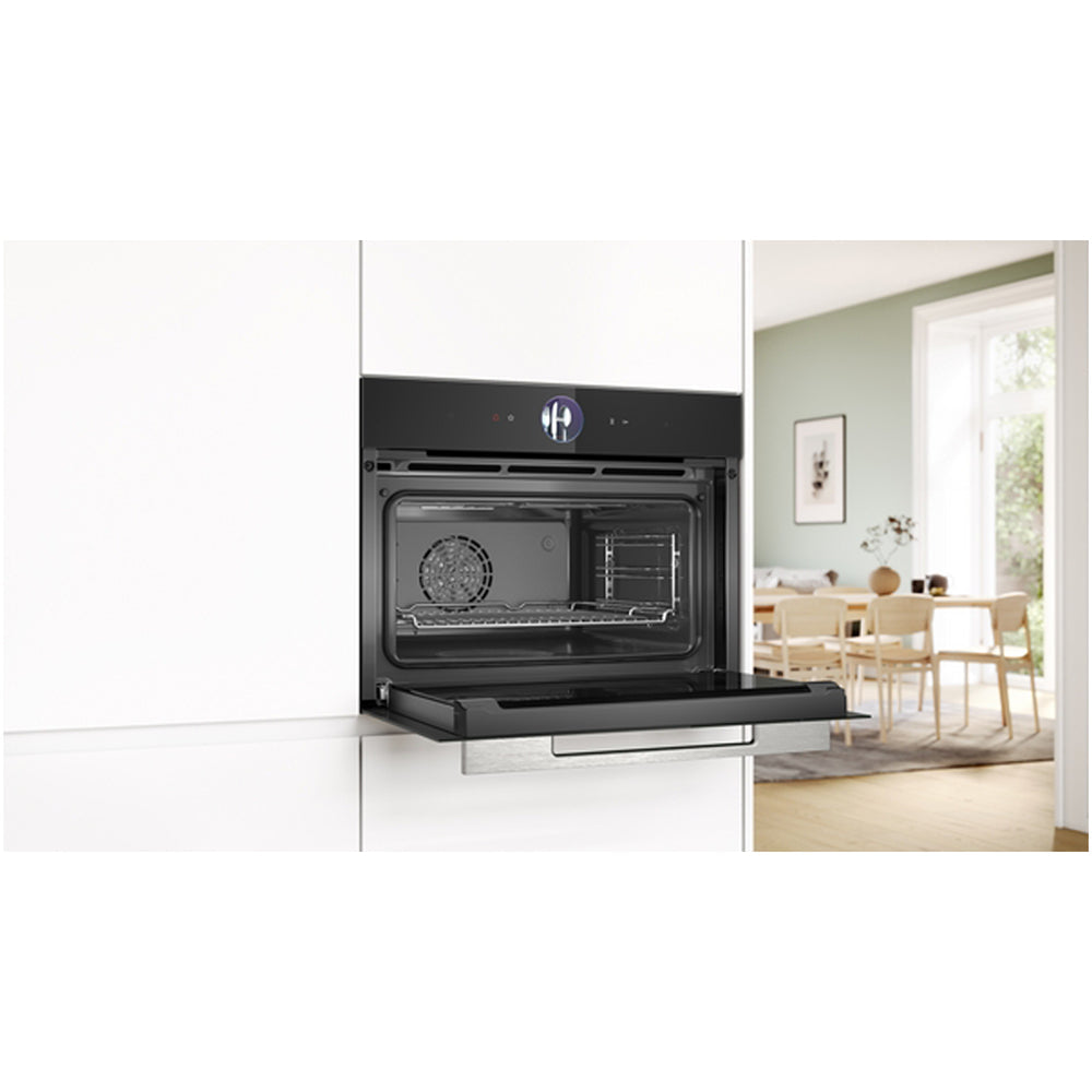Bosch CSG7361B1 47L Series 8 Built-In Steam Combi Oven Black - A Rated
