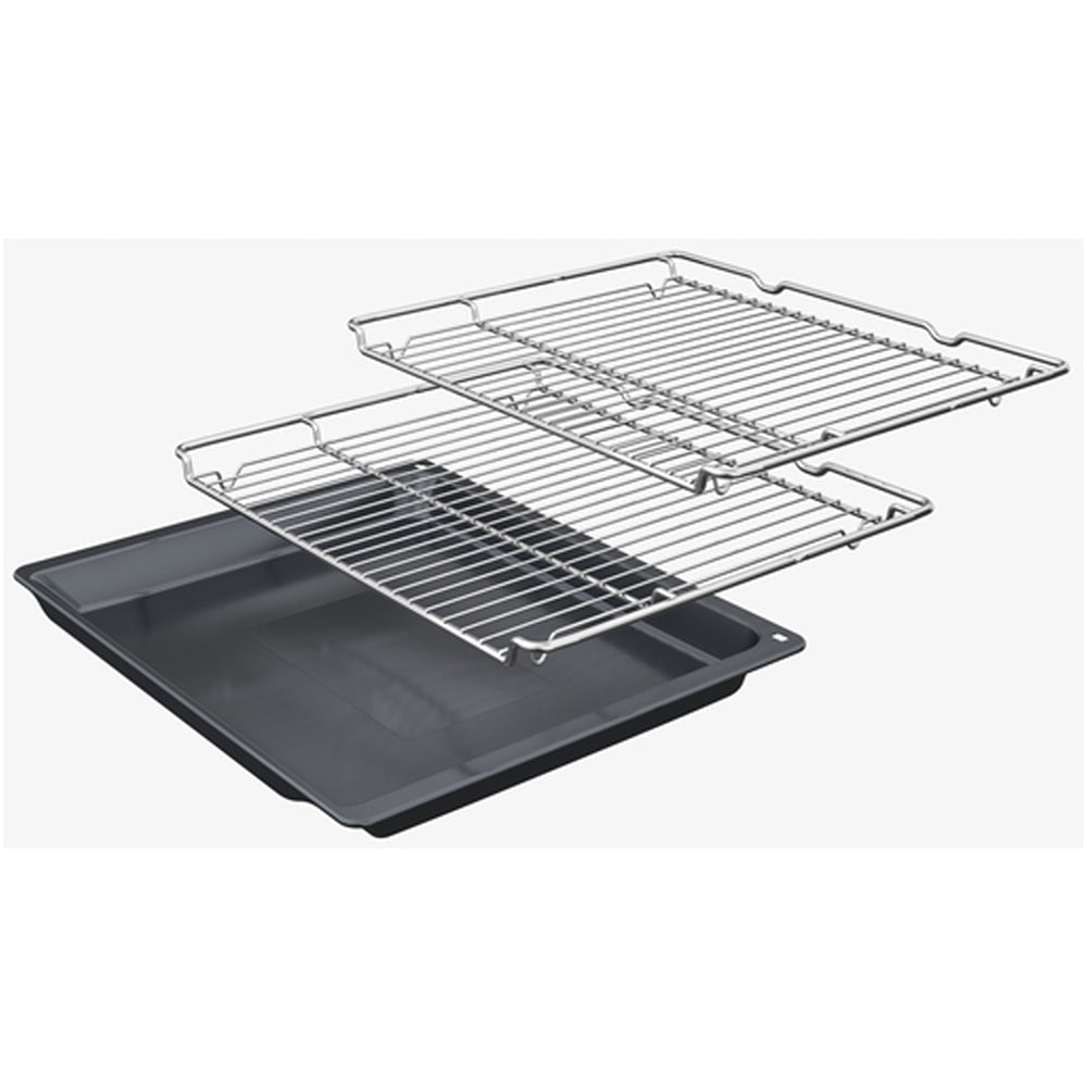 Bosch HBG7764B1B 60cm Series 8 Pyrolytic Electric Built in Single Oven with Air Fry Funtion in Black