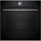 Bosch HBG7764B1B 60cm Series 8 Pyrolytic Electric Built in Single Oven with Air Fry Funtion in Black