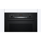 Bosch HQA534BB3B 60cm Series 8 Electric Built in Single Oven with Added Steam Function in Black