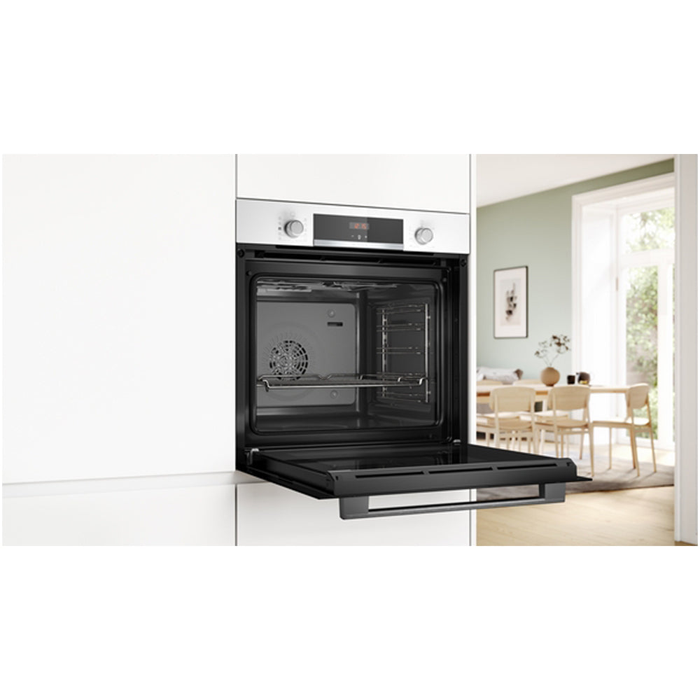Bosch HQA534BW3B Series 4 71L Built-In Electric Single Oven White - A+ Rated