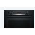Bosch HQA574BB3B Series 4 71L Built-In Electric Single Pyrolytic Oven Black - A+ Rated