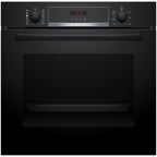 Bosch HQA574BB3B Series 4 71L Built-In Electric Single Pyrolytic Oven Black - A+ Rated