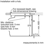 Bosch HQA574BS3B Series 4 Built In Electric Single Oven 60cm Stainless Steel