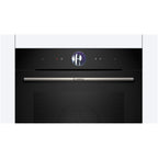 Bosch HRG7764B1B Series 8 Pyrolytic Built in Single Electric Oven with Added Steam Funtion and Air Fry in Black