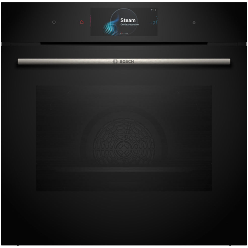Bosch HSG7584B1 Series 8 71L Built-In Electric Single Oven Black - A+ Rated