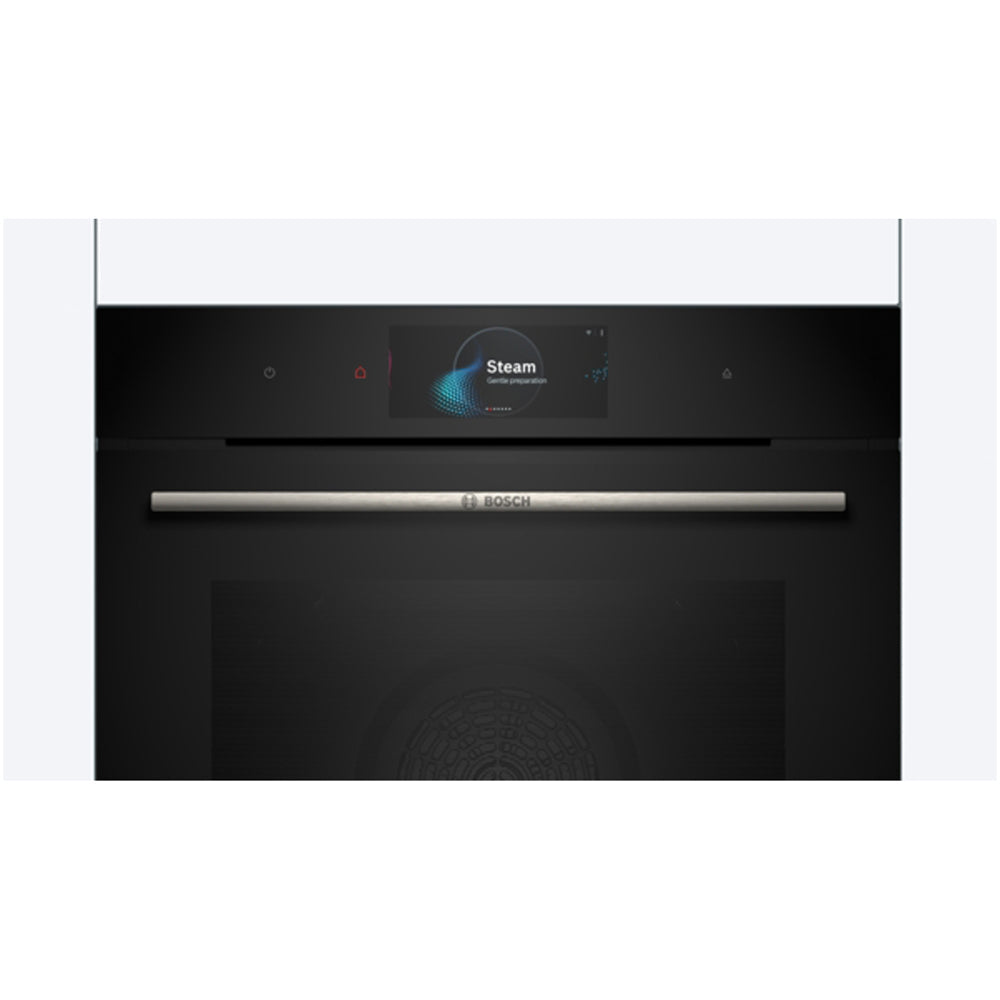 Bosch HSG7584B1 Series 8 71L Built-In Electric Single Oven Black - A+ Rated