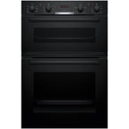 Bosch MBA533BB3B Series 4 Built-In Electric Double Oven Black - A+B Rated