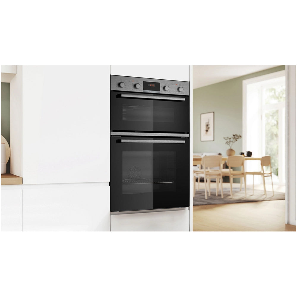Bosch MBA533BS3B Series 4 60cm Built In Double Electric Oven Stainless Steel