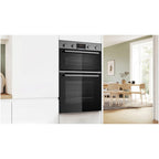 Bosch MBA533BS3B Series 4 60cm Built In Double Electric Oven Stainless Steel