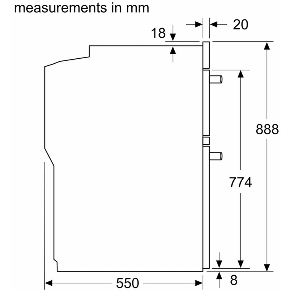 Bosch MBA533BS3B Series 4 60cm Built In Double Electric Oven Stainless Steel