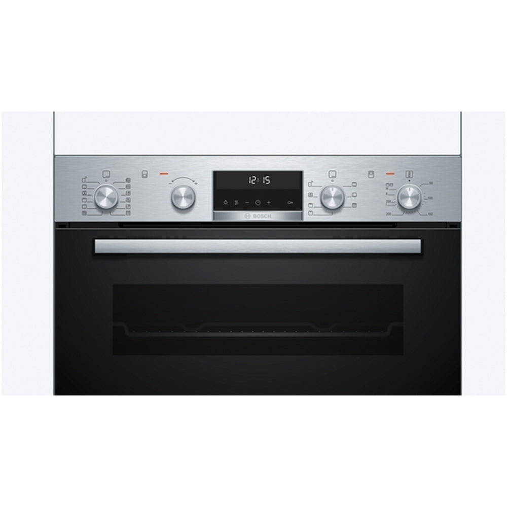 Bosch MBA578BS7B Series 6 Built-In Electric Double Oven Stainless Steel - A Rated