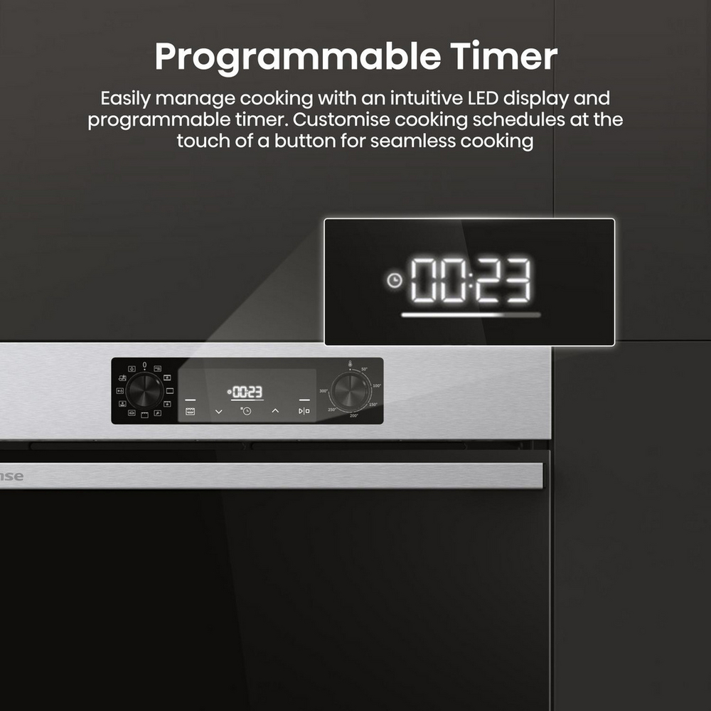 Hisense BI622AXPGUK Hi4 59.5cm Built In Electric Single Oven Stainless Steel