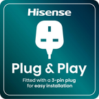 Hisense BI622AXPGUK Hi4 59.5cm Built In Electric Single Oven Stainless Steel