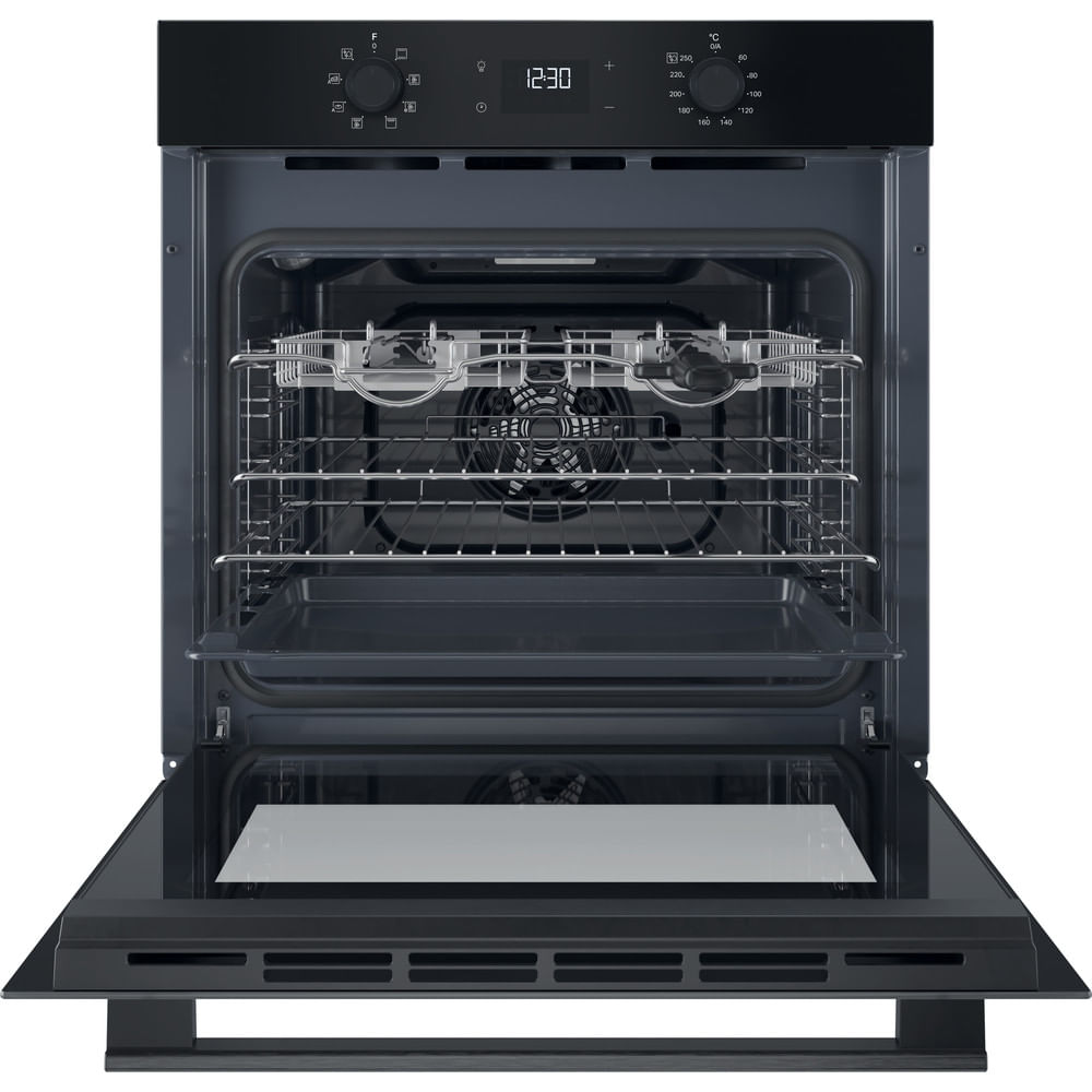Hotpoint HO455HZBUK Class 2 Built-In Single Multifunction Oven with Multiflow and Easy Grill Black