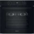 Hotpoint HO455HZBUK Class 2 Built-In Single Multifunction Oven with Multiflow and Easy Grill Black