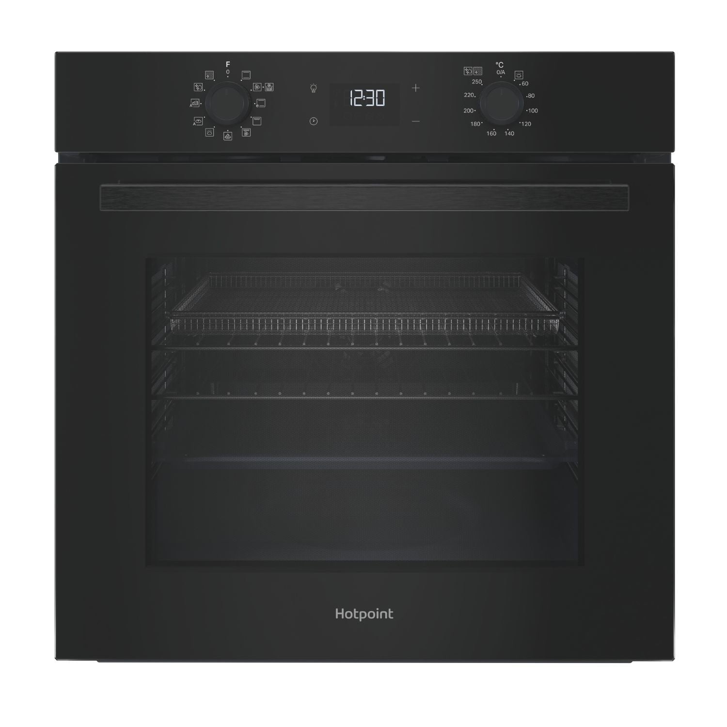 Hotpoint HO458CFBUK Class 2 Built-in Electric Single Oven with Air Fry Black
