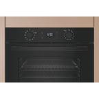 Hotpoint HO458CFBUK Class 2 Built-in Electric Single Oven with Air Fry Black