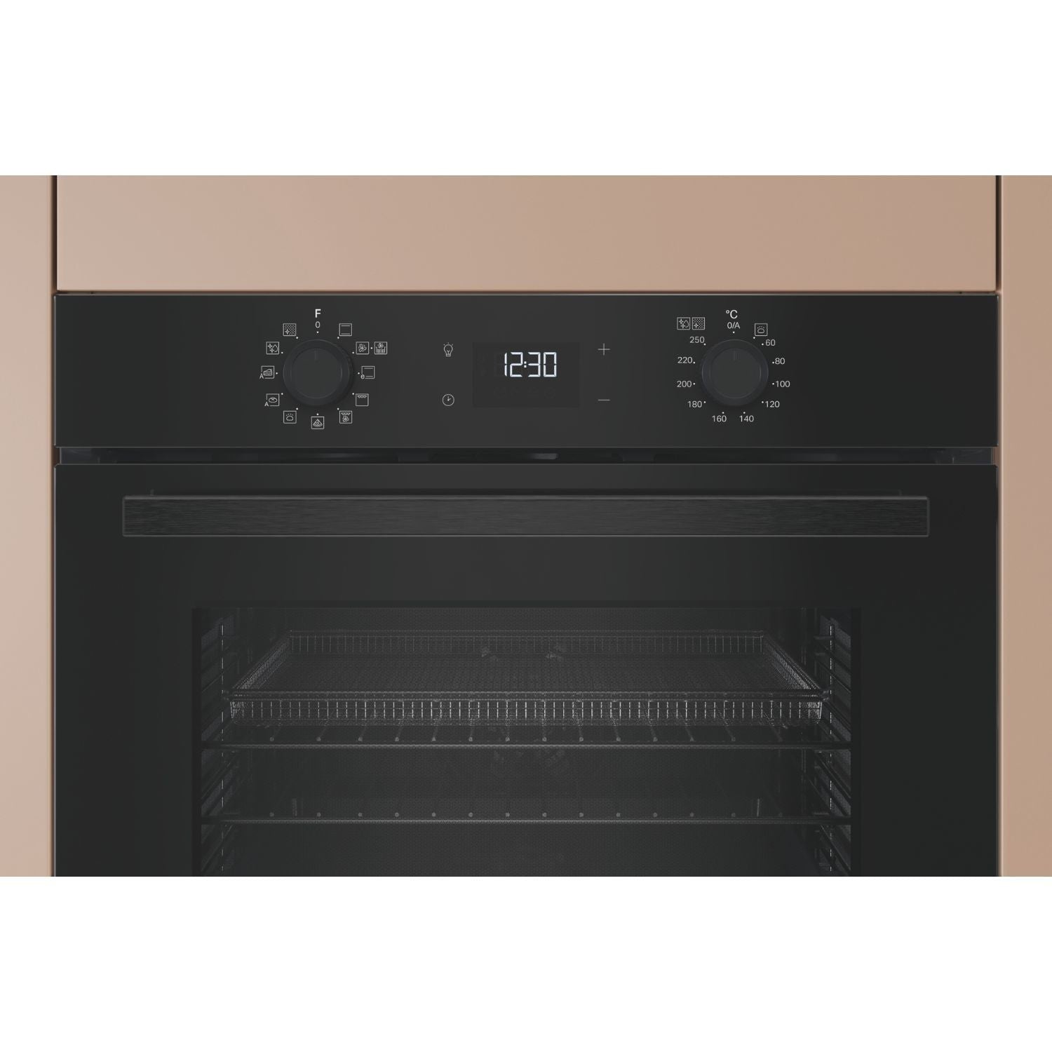 Hotpoint HO458CFBUK Class 2 Built-in Electric Single Oven with Air Fry Black