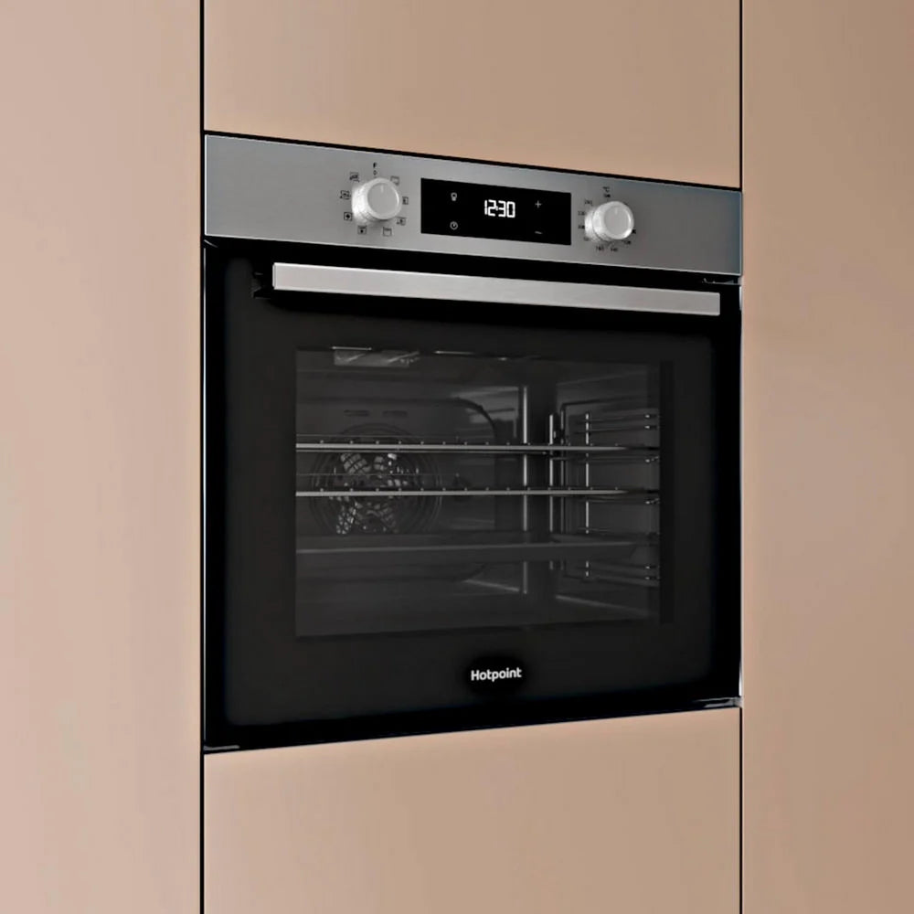 Hotpoint HOEU25CZXUK 60cm Built In Electric Single Oven Stainless Steel