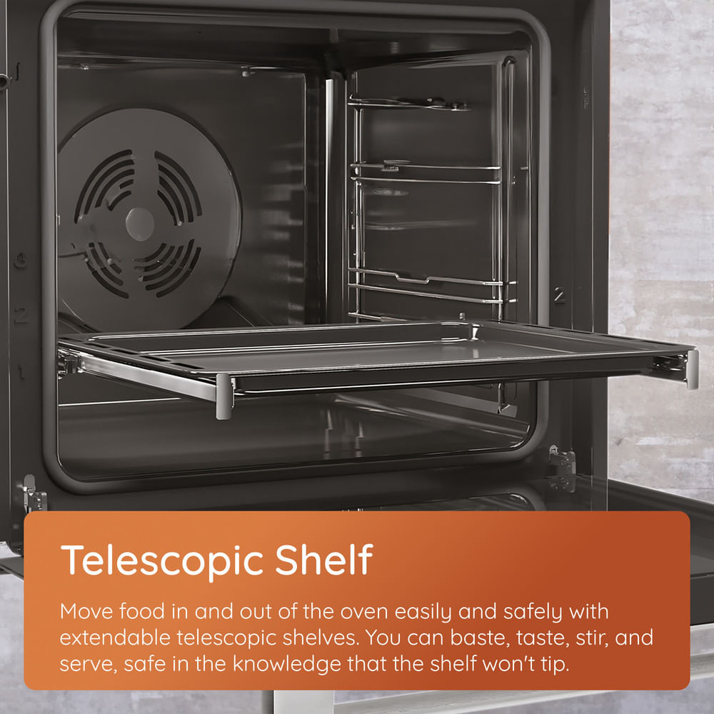 Hotpoint HOI98PT2SBUK Class 8 ActiveMultiflow Electric Single Fan Oven with Air Fry Black