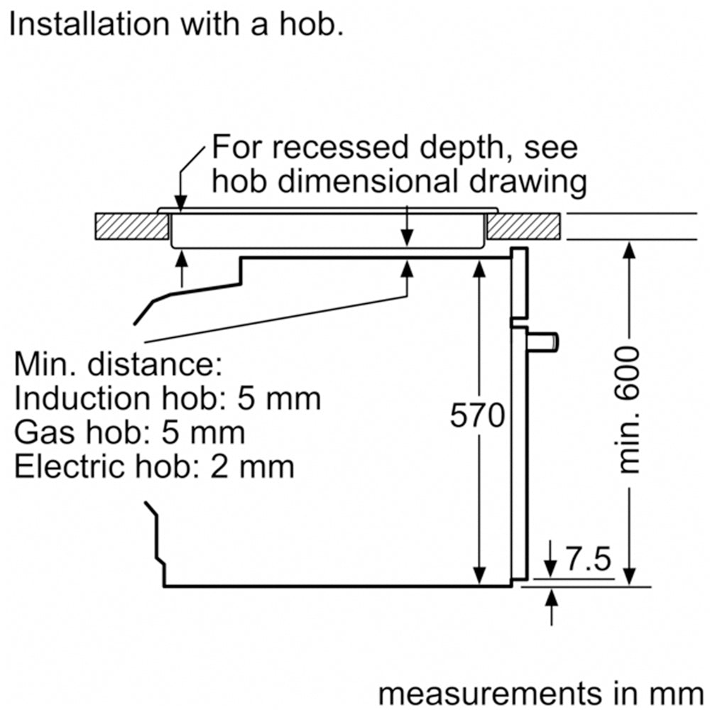 NEFF B1DCC0AK3B N30 71L Built-In Electric Single Oven Black - A+ Rated