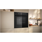 NEFF B1DCC0AK3B N30 71L Built-In Electric Single Oven Black - A+ Rated