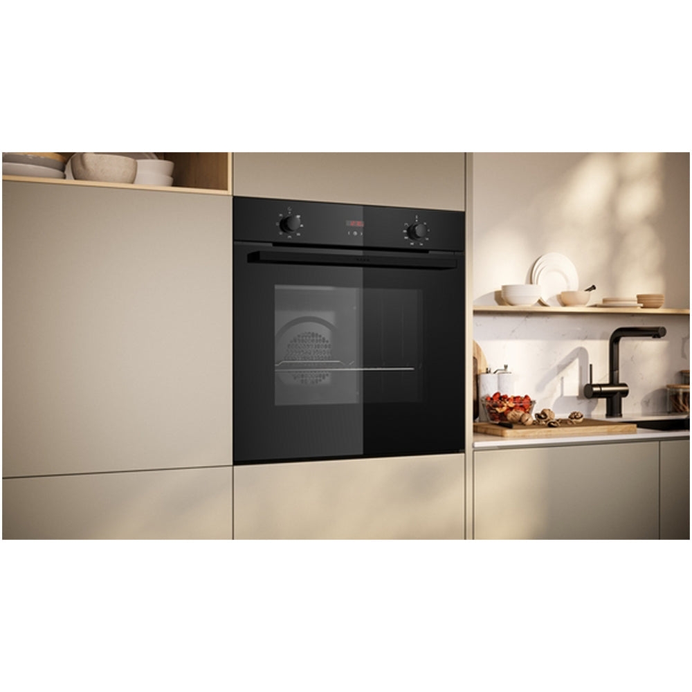 NEFF B1DCC0AK3B N30 71L Built-In Electric Single Oven Black - A+ Rated