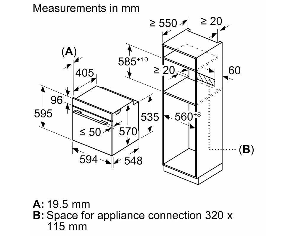 Neff B1GCC0AN0B N30 Built-in Electric Single Oven Stainless Steel