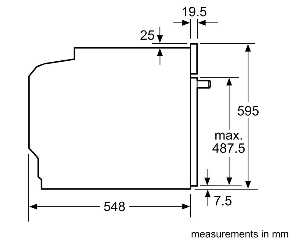Neff B1GCC0AN0B N30 Built-in Electric Single Oven Stainless Steel