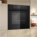 Neff B2DCG7AK3B N30 Built In 60cm Electric Single Oven with Pyrolytic Cleaning Black