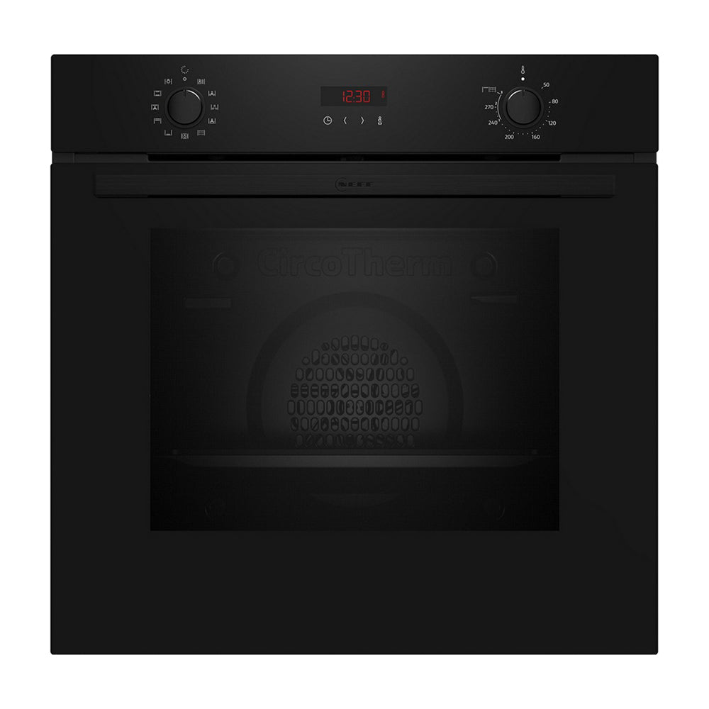 Neff B2DCG7AK3B N30 Built In 60cm Electric Single Oven with Pyrolytic Cleaning Black