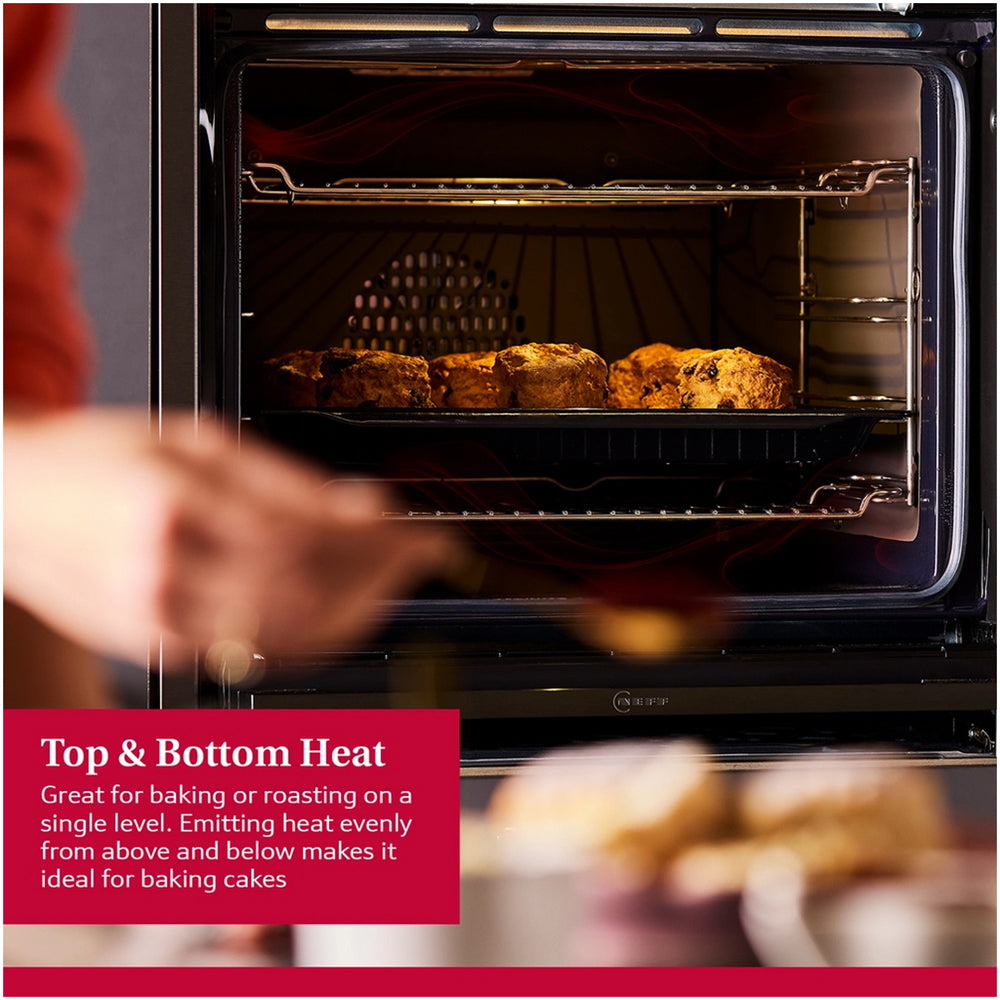 Neff B3ACE4AG3B N50 Slide and Hide 60cm Built In Electric Single Oven Graphite Grey A+ Rated