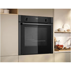Neff B3ACE4AG3B N50 Slide and Hide 60cm Built In Electric Single Oven Graphite Grey A+ Rated