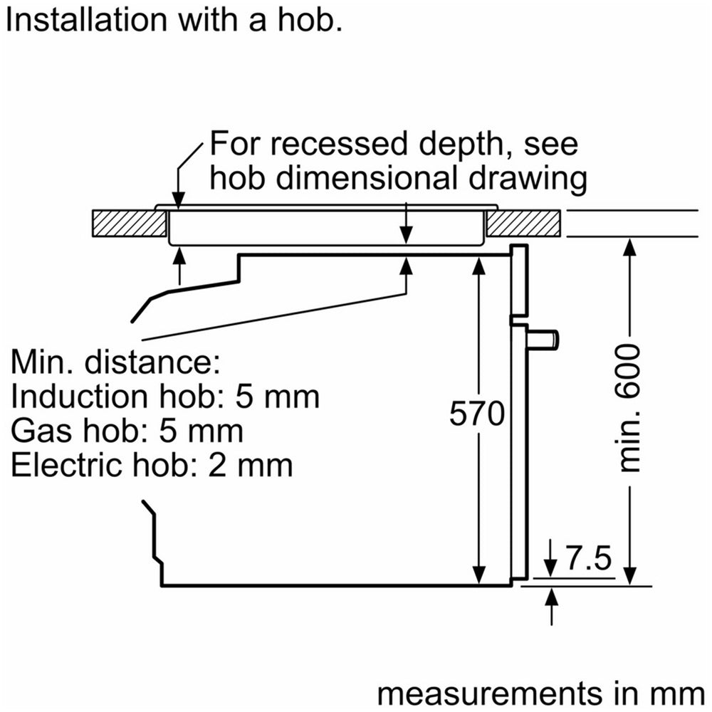 Neff B3ACE4AG3B N50 Slide and Hide 60cm Built In Electric Single Oven Graphite Grey A+ Rated