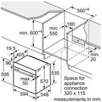 Neff B3ACE4AG3B N50 Slide and Hide 60cm Built In Electric Single Oven Graphite Grey A+ Rated