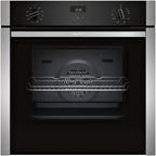 Neff B3ACE4AN3B N50 Slide & Hide 60cm Built In Electric Single Oven Stainless Steel A+ Rated