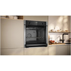 Neff B3ACE4AN3B N50 Slide & Hide 60cm Built In Electric Single Oven Stainless Steel A+ Rated
