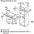 Neff B3ACE4AN3B N50 Slide & Hide 60cm Built In Electric Single Oven Stainless Steel A+ Rated