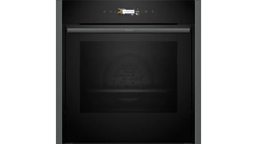 Neff B54CR31G0B N70 Slide and Hide Built-In Electric Single Oven Graphite Grey