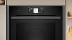 Neff B64CT73G0B N90 Slide and Hide Built-In Electric Single Oven Graphite