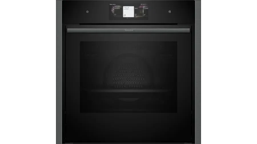 Neff B64FT53G0B N90 Slide and Hide Built-In Electric Single Oven Graphite