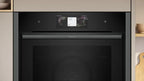 Neff B64FT53G0B N90 Slide and Hide Built-In Electric Single Oven Graphite