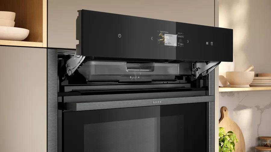 Neff B64VS71G0B N90 Slide and Hide Built-In Electric Single Oven Graphite